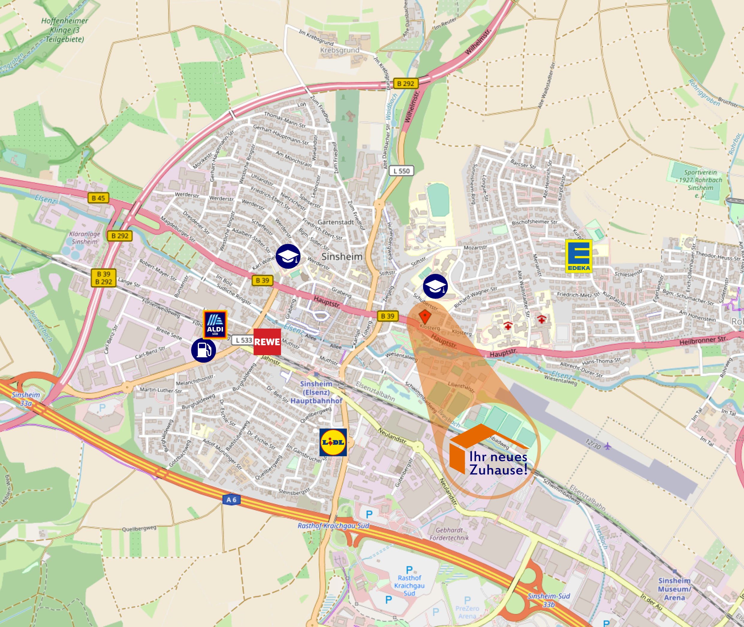 Sinsheim "Klostergasse" Zusatzansicht